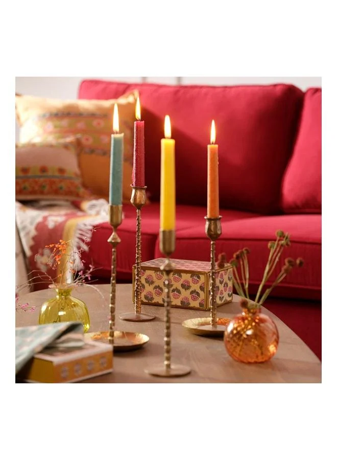 Zsa Zsa Zsu Deurne Red Paraffin Candle 2.2x2.2x30 cm.