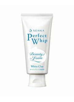 Senka EM-Senka Perfect Whip Clay Beauty Face Foam, 120g, 2024 Version, Made in Japan, Absorbs and cleans even blackheads and square plugs. Contains cleansing ingredients clay and charcoal  - Image 1