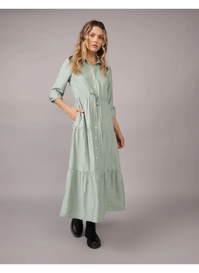 American Eagle AE Midi Shirt Dress