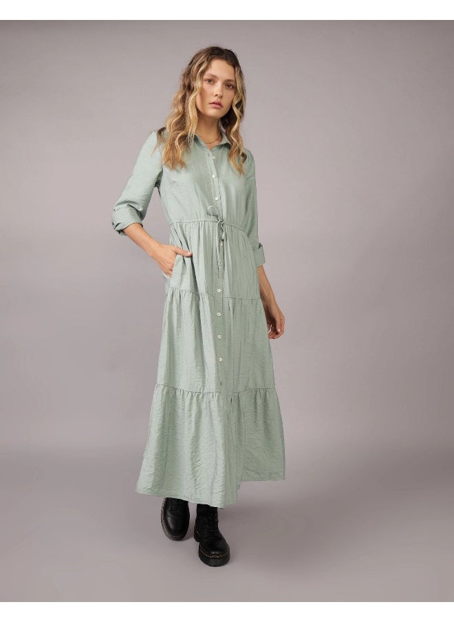 American Eagle - AE Midi Shirt Dress - Image 1