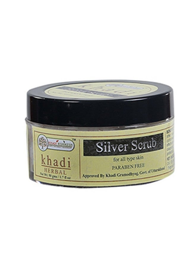 Khadi Rishikesh Herbal Silver Scrub Combo Set Pack Of 4 x 50 gm (200gm) - Image 2