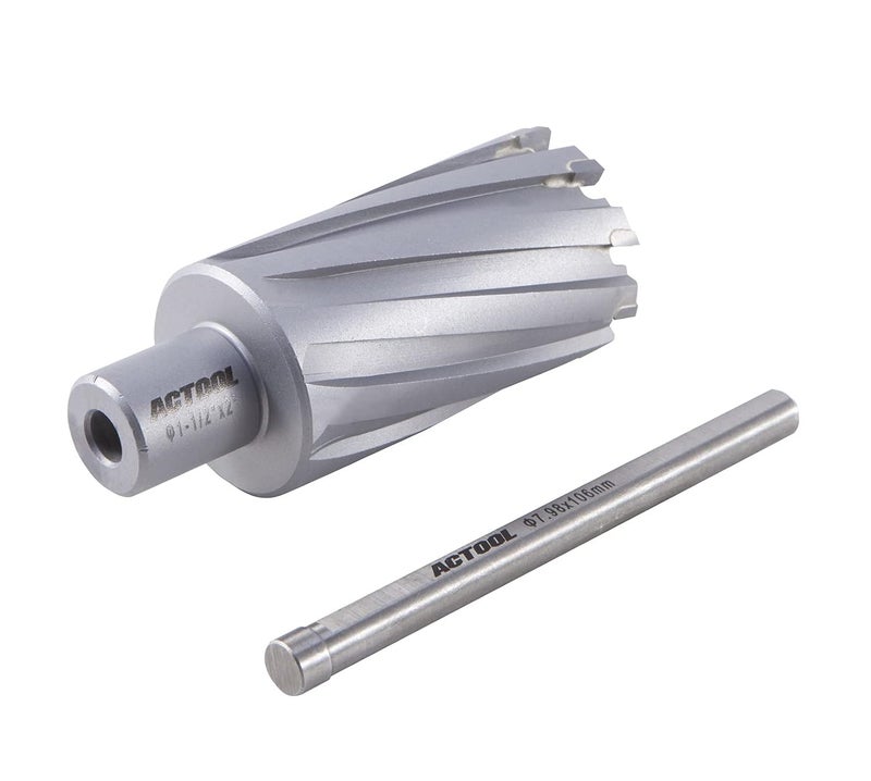 ACTOOL 1-1/2'' Diameter x 2'' Depth of Cut Carbide Tipped TCT ANNULAR Cutter with 3/4'' Weldon Shank - Image 3