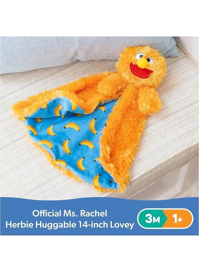 Ms. Rachel بطانية هيربي هاجابل الرسمية، مزدوجة الجوانب، قابلة للغسل في الغسالة للأمان للأطفال من عمر 3 أشهر إلى 1+ - Image 2