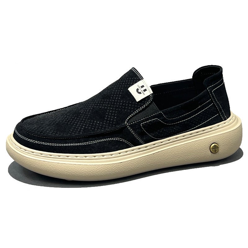 2026 New Slip-on Lazy Shoes, Summer Thin Breathable Simple Versatile Soft Sole Comfortable Men's Casual Canvas  Shoes
