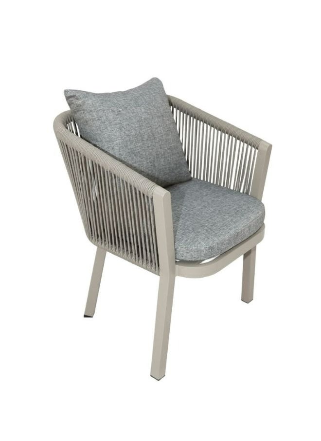 Swin Furniture - Swin Luxurious Alumininum Frame WPC 6-Seater Outdoor Dining Set with Cushions for Balcony and Backyard - Image 1