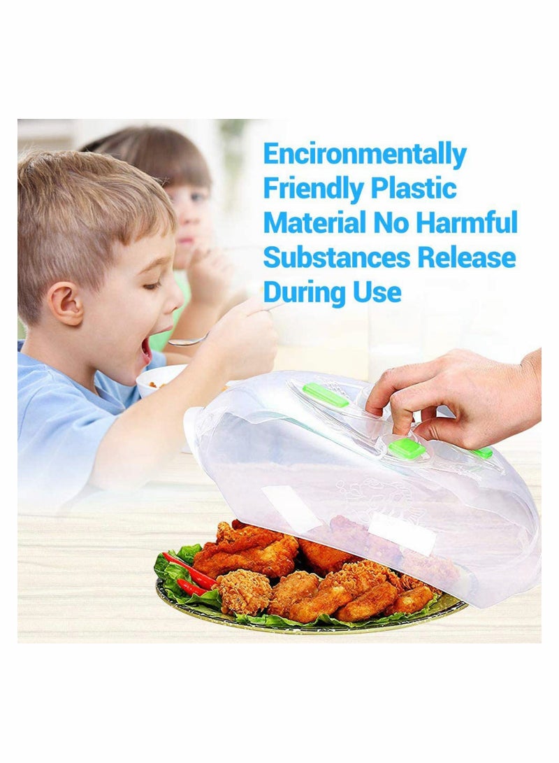 Luckam Microwave Splatter Cover Microwave Plate Cover Microwave Food Cover Microwave Splatter Guard Anti-Splatter with Steam Vents 11.8 Inch - Image 4