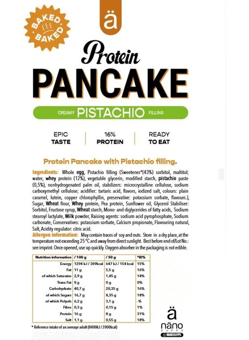 Nano Supps Protein Pancake, Creamy Pistachio Filling, 50g