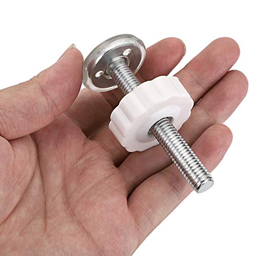 OwnMy M10 (10mm/0.39") Gate Adapters 4PCS Gate Threaded Spindle Rod Accessory Pressure Gate Replacement Parts Screw Mounted Bolts Kit for Stair Railing/Pets Doors, White - Image 3