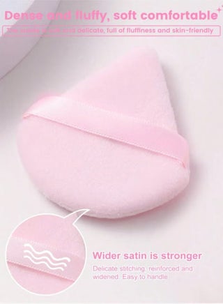 Makeup Sponge Set 6pcs – Velvet Powder Puff, Concealer Sponge & Beauty Blender (Multicolor) - view 5