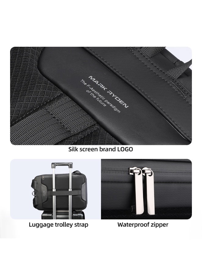 MARK RYDEN 7612 Grey FUTURE SERIES 17Inch Backpack - Water Repellent, TSA Lock, and Advanced Organizational Design - Image 5