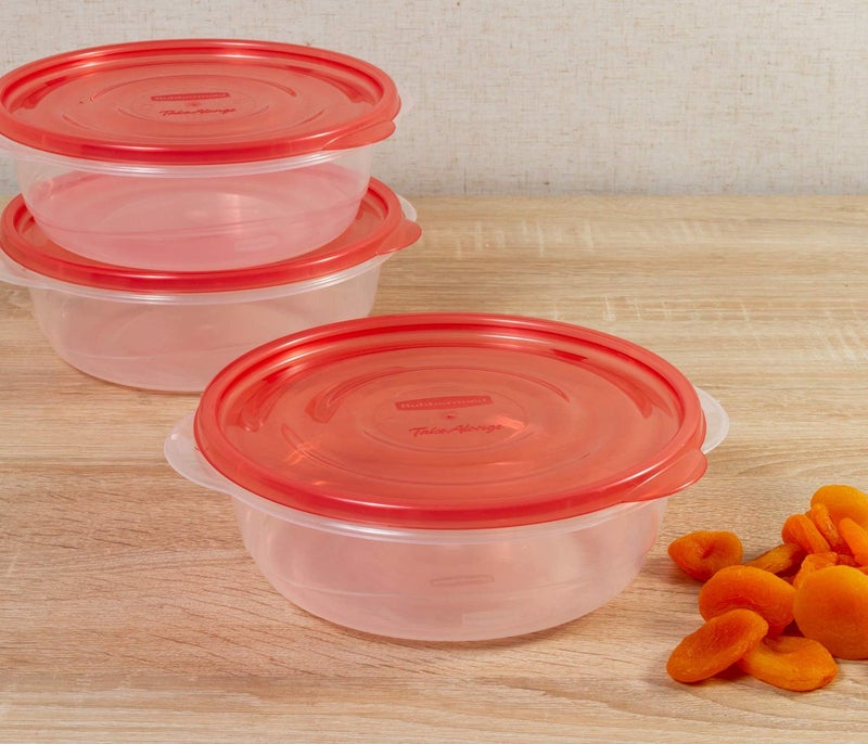 Rubbermaid TakeAlongs Food Storage Container, 5 Cup, 3 Count - Image 2