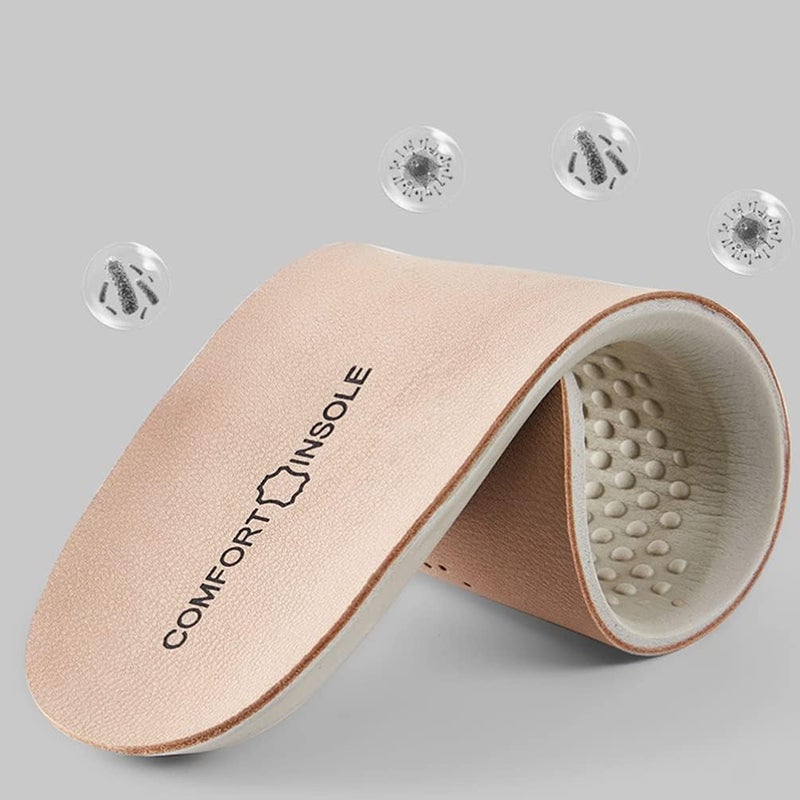cheekyglo 1 Pair Breathable Insole Sheepskin Sports Shoe Insoles Comfortable High Heal Insoles Invisible Shoe Liners Pads Inserts Unisex Pink 22. 5X7X0. 5CM - Image 2