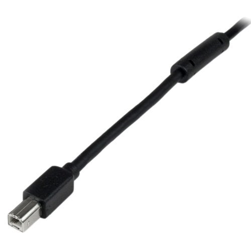 StarTech.com 65ft (20m) Active USB 2.0 A to B Cable, Long USB Printer Cable, 1x USB A (M), 1x USB B (M), Black - Image 4
