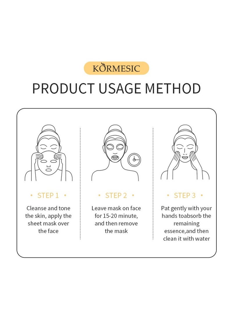 Kormesic 5 packs Calendula Soothing Mask 25ml - Gentle & Nourishing - Image 4