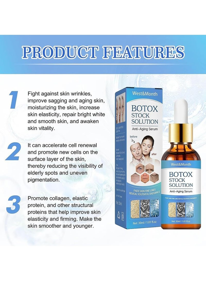 West&Month سيروم الكولاجين المضاد للشيخوخة - سيروم لشد وتجديد البشرة وإشراقة شبابية، يقلل من الخطوط الدقيقة والتجاعيد - 30 مل - Image 4