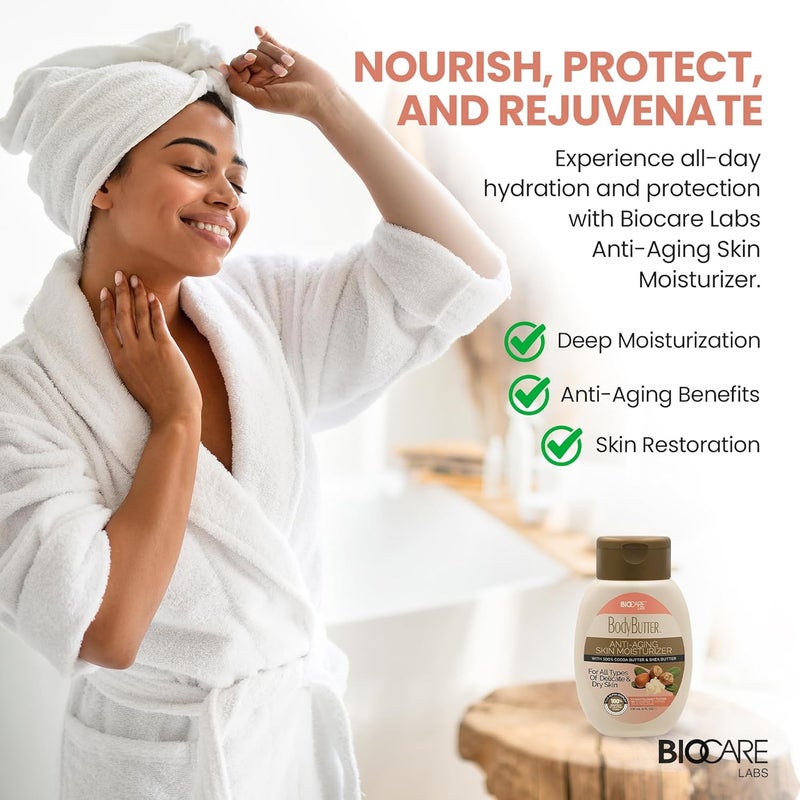 BioCare Body Butter Anti-Aging Skin Moisturizer with Cocoa Butter & Shea Butter - 8 Fl Oz - Image 5