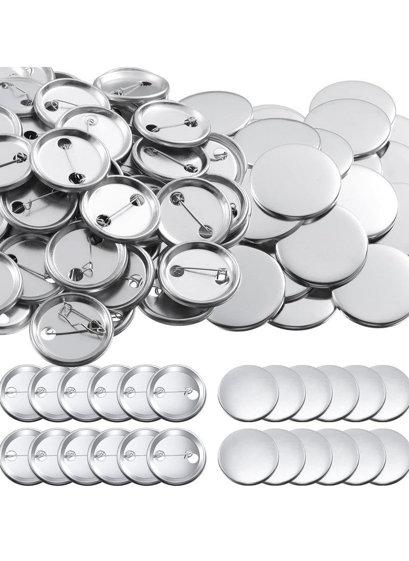 Button Badge, 300Pcs Blank Button Pin Badges Kit, Button Maker DIY Button Pins Button Pin Badge Clear Pin Back Buttons, for DIY Crafts and Children's Paper Craft Activities and More