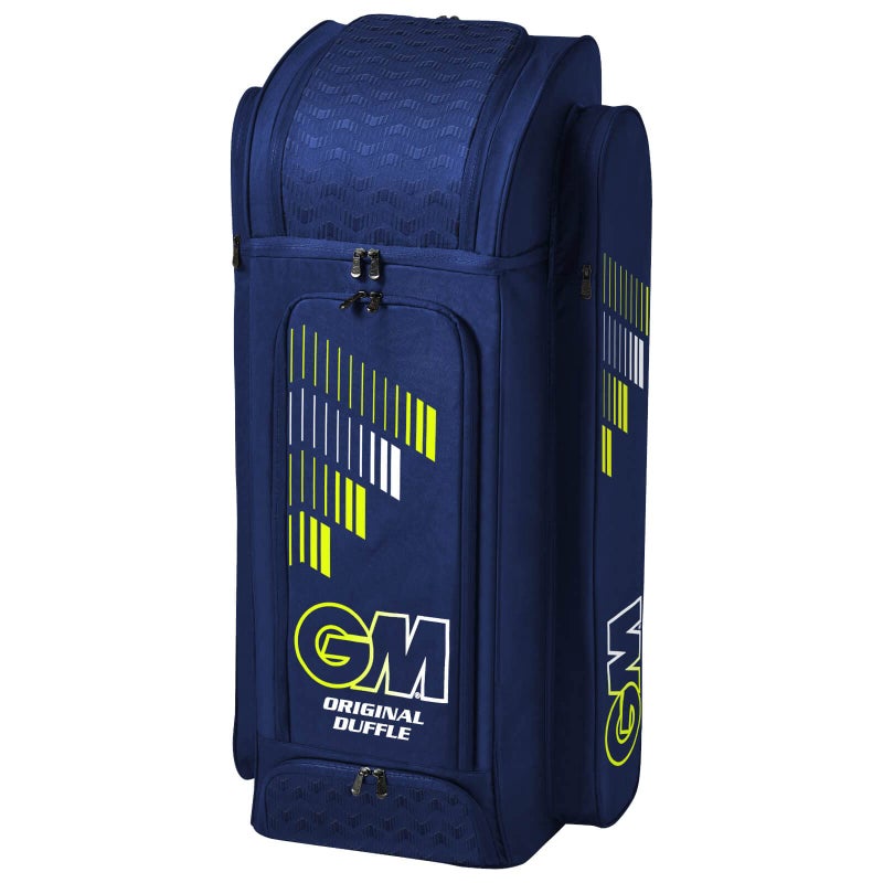Gunn & Moore Gunn & Moore GM Cricket Duffle Duffel Bag | Original Prima | Two Full Length Bat Pockets & Adjustable Straps | Shoe Tunnel | Tough 600 Denier Polyester | Large - 109 Litres | Blue  - Image 2