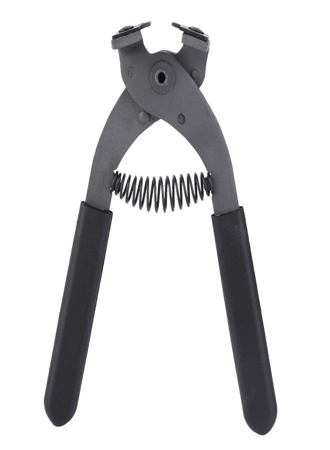 Estink Leather Silent Pliers, 17cm / 6.7in Handheld Carbon Steel Silent Pliers Leather Craft Hole Punch Tool Leather Hand Pliers for Belts Purses Watch Bands Home DIY Craft Projects (4mm-2 Teeth) - Image 1