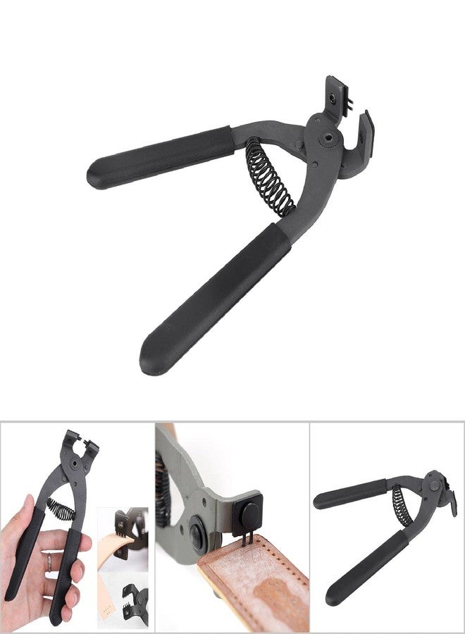 Estink Leather Silent Pliers, 17cm / 6.7in Handheld Carbon Steel Silent Pliers Leather Craft Hole Punch Tool Leather Hand Pliers for Belts Purses Watch Bands Home DIY Craft Projects (4mm-2 Teeth) - Image 5
