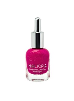 Nailtopia Plantbased Chip Free Nail Lacquer Non Toxic Biosourced Longlasting Strengthening Polish Spill The Juice (Magenta) 0.41Oz  - Image 1