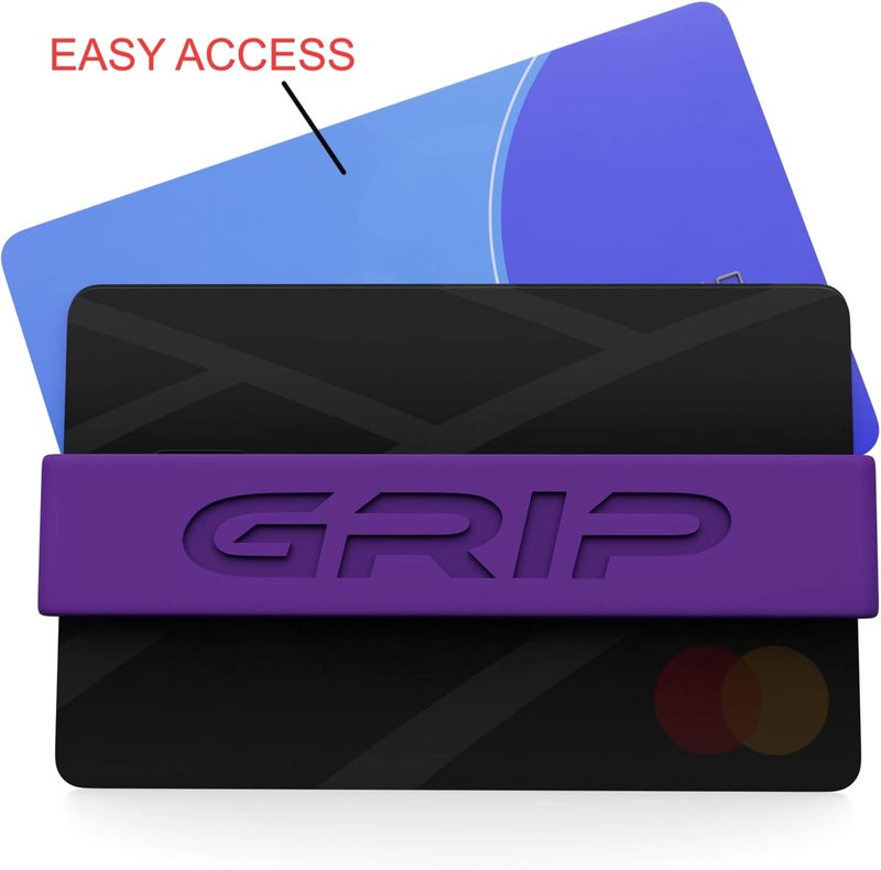 Grip Money Band - PURPLE - Premium Silicone Band for Cash & Cards - Slim & Durable Design - Image 5
