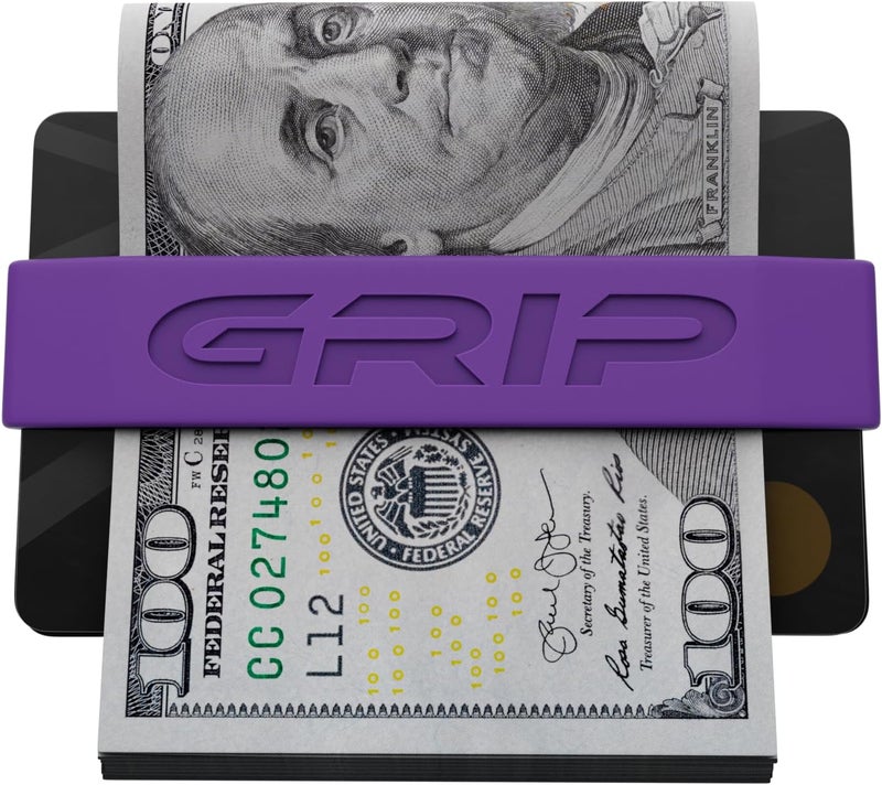 Grip Money Band - PURPLE - Premium Silicone Band for Cash & Cards - Slim & Durable Design - Image 4