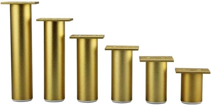 Sideboard Table Sofa Legs Aluminum Alloy Furniture Legs Adjustable Gold Feet 4pcs Furniture Cabinet Feet Table Sofa Bed TV Cabinet Legs (Color : 30 cm) - Image 1