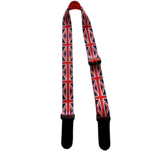 MOCKING BIRD Guitar Strap for Acoustic Adjustable Buckle Electric Guitar Strap Polyester Guitar Belt For Acoustic/Bass/Electric Guitar (England) - Image 2
