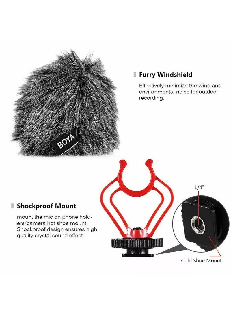 BOYA Video Recording Smartphone Microphone for iPhone Android Mobile Phone DSLR Camera Studio Mic - Image 3
