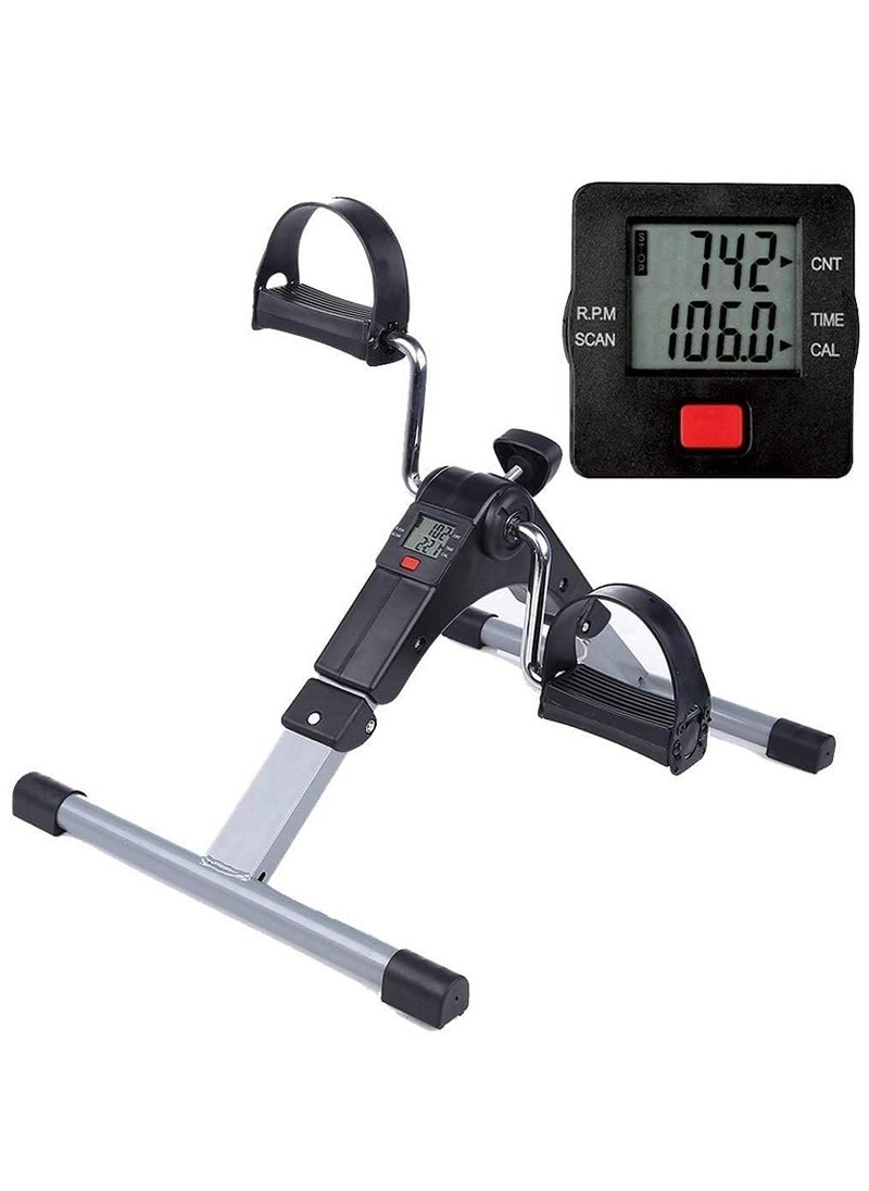 DubaiGallery - Folding fitness pedal stepper exercise machine lcd display indoor cycling bike stepper with adjustable resistance for home office gym - Image 1