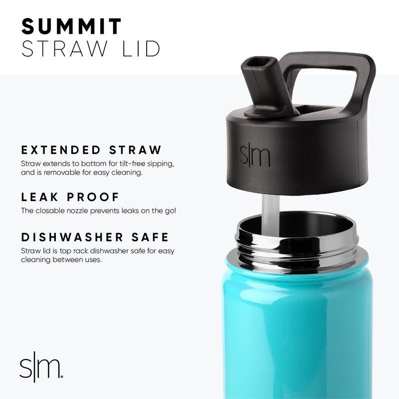 Simple Modern Kids Summit Water Bottle with Straw Lid | 14oz Stainless Steel Cup Insulated Tumbler for Toddlers, School | Chloe Floral - Image 4
