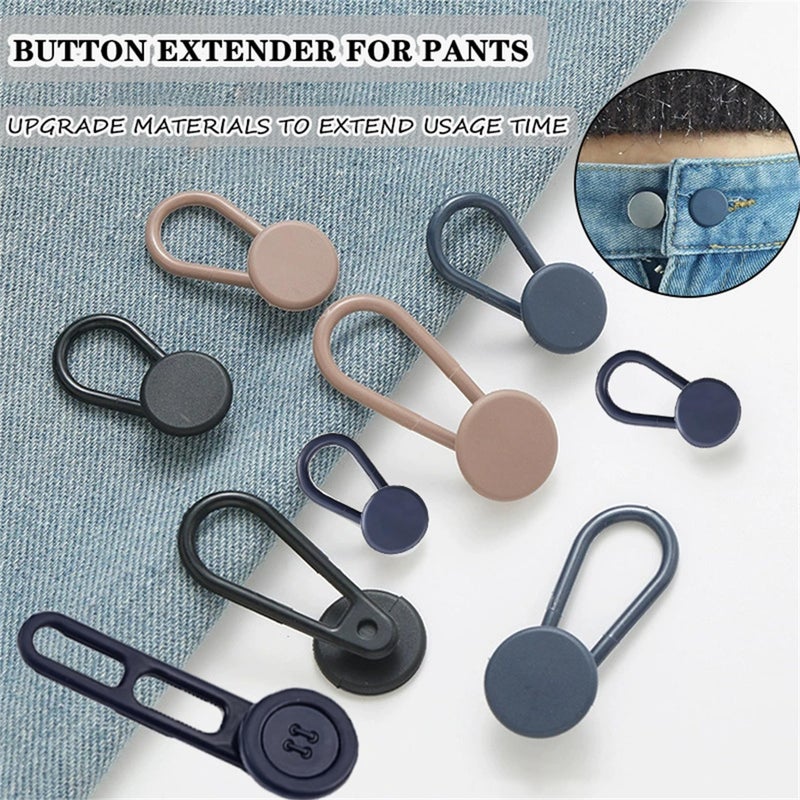 JANCAN 14 PCS Button Extenders for Jeans & Pants - Pants Waist Extenders 1-1.8 Inches for Women and Men - Waist Adjuster for Pregnancy, Shirts,Dress Pants, Collars,Shorts-No Sewing Required - Image 5