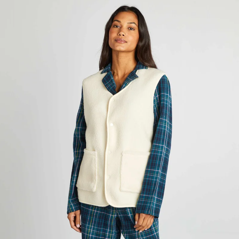 Kiabi  Reversible Gilet White for Men | Best Price UAE
