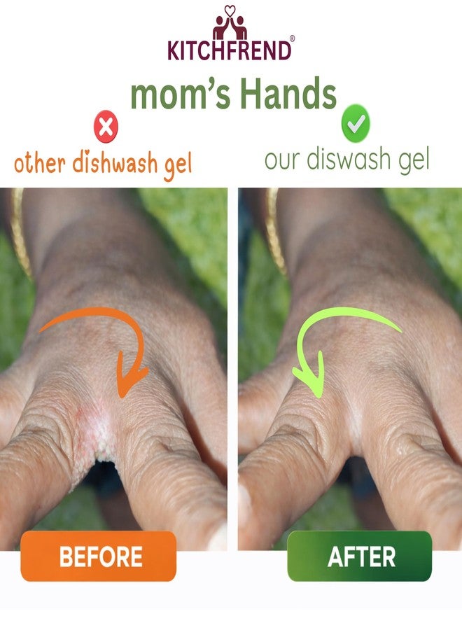 KITCHFREND® Dishwash Gel Lemon Fresh 950g | Extra Thick Dishwashing Gel | Long Lasting Use | Tough on Grease | Hand Friendly Dish Wash Gel Refill Pouch - Image 3