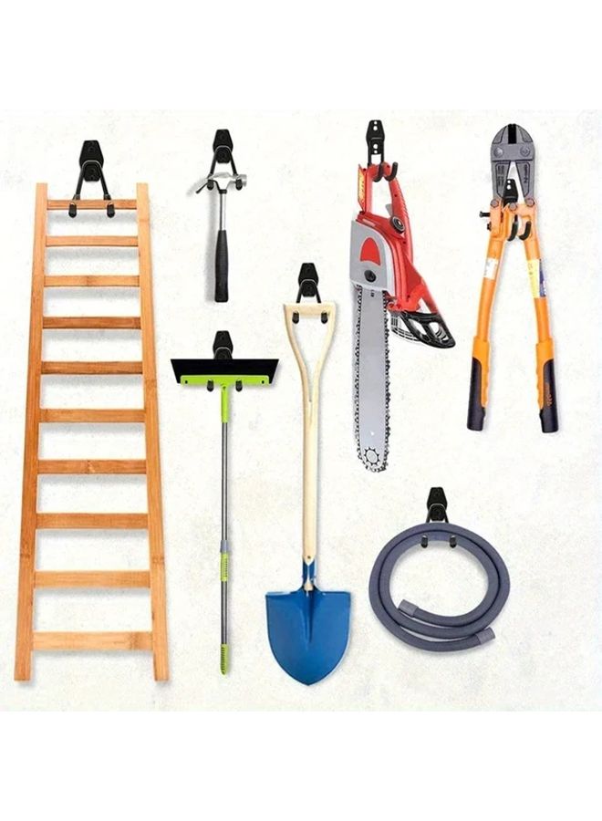 خطافات معدنية ثقيلة لتعليق الأدوات على الحائط مع طلاء نهائي، منظِّم تخزين المرآب، تعليق الدراجات - Image 4