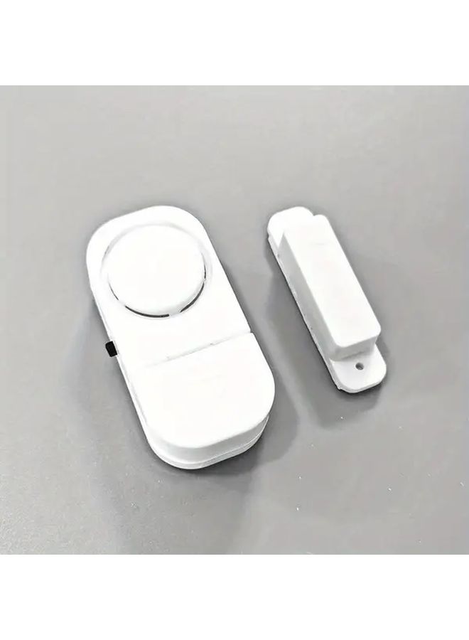 White Magnetic Sensor Door Window Burglar Alarm for Home Security Wired - Image 3