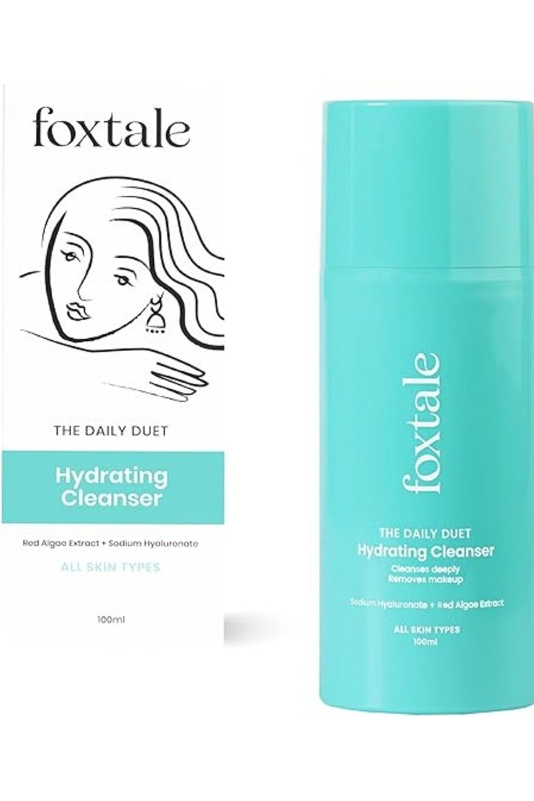 foxtale Hydrating Face Wash with Hyaluronic Acid, Vitamin B5 for Women, Men | Pore Cleansing | Dirt Control | Makeup Remover | Cleanser For All Skin Types - 100 ml - Image 1