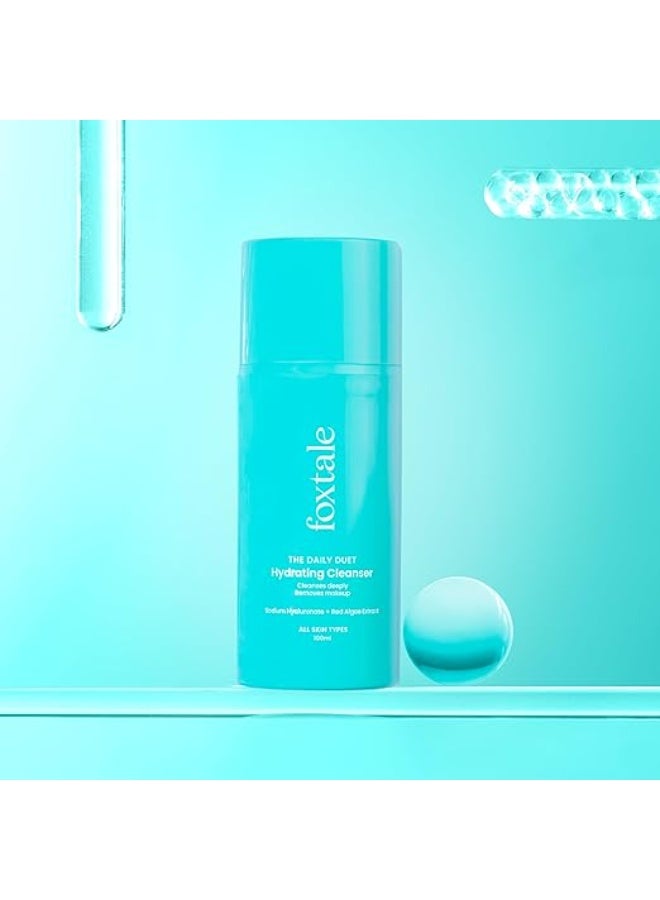 foxtale Hydrating Face Wash with Hyaluronic Acid, Vitamin B5 for Women, Men | Pore Cleansing | Dirt Control | Makeup Remover | Cleanser For All Skin Types - 100 ml - Image 5