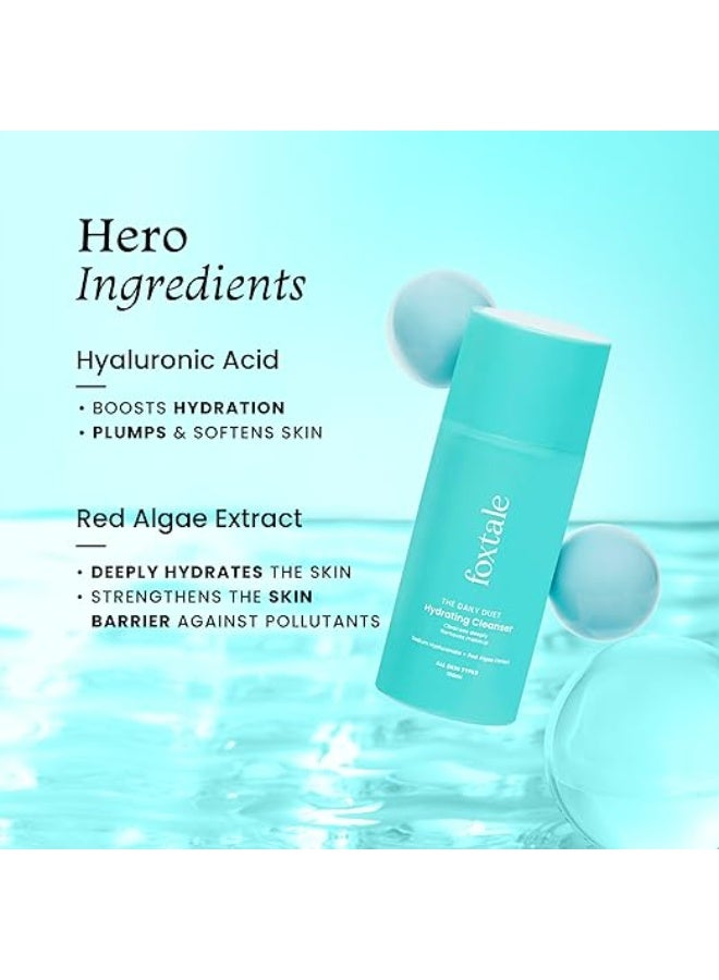 foxtale Hydrating Face Wash with Hyaluronic Acid, Vitamin B5 for Women, Men | Pore Cleansing | Dirt Control | Makeup Remover | Cleanser For All Skin Types - 100 ml - Image 3