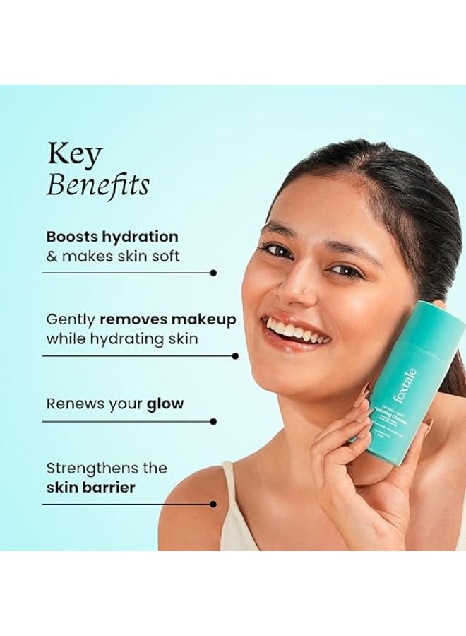 foxtale Hydrating Face Wash with Hyaluronic Acid, Vitamin B5 for Women, Men | Pore Cleansing | Dirt Control | Makeup Remover | Cleanser For All Skin Types - 100 ml - Image 4