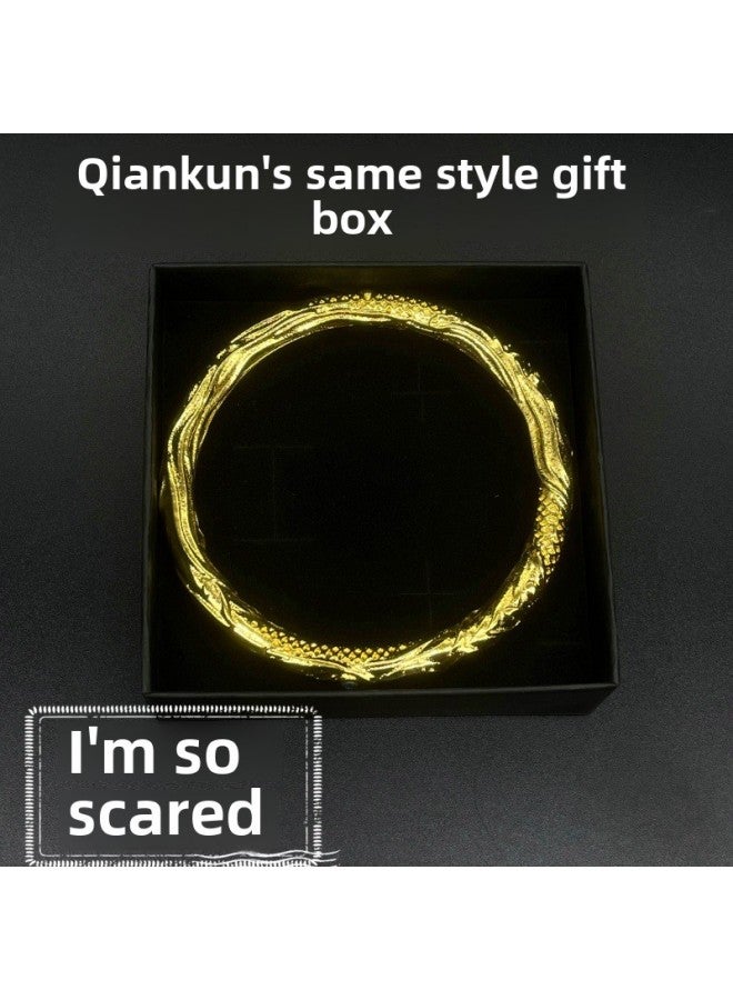 Nezha's Devil Boy's Sea-making Bracelet Gankun Ring Nezha Bracelet Men's And Women's Bracelet Couple's Bracelet Suit-Color:Qiankun Bracelet  Gift Box  - Image 1