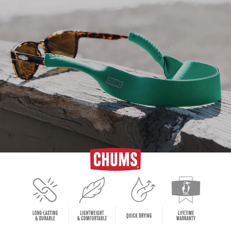CHUMS Chums Neoprene Classic Eyewear Retainer - Durable Floating Sunglasses Sport Strap (Black),One Size,12128100  - Image 4