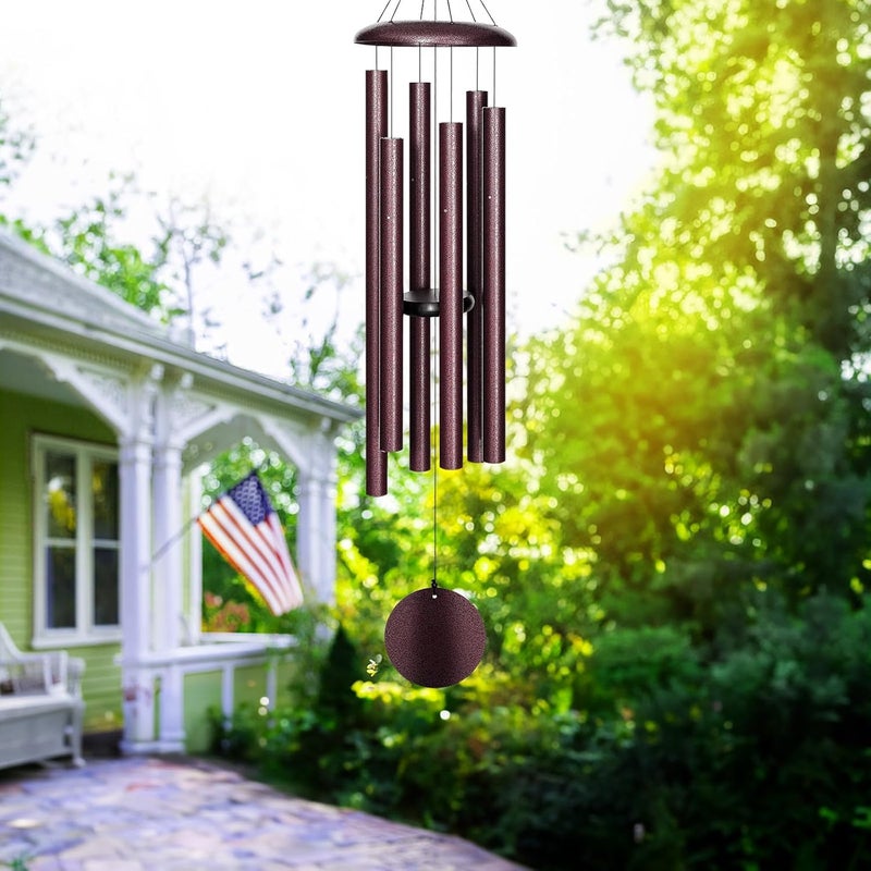 FDOCOI 45'' Large Wind Chimes for Outside with Deep Tone, Wind Chimes Outdoor Garden & Patio Hanging Décor, Sympathy Gifts. Bronze - Image 2