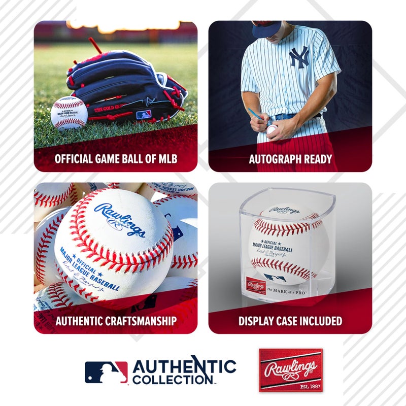 Rawlings Rawlings | Official 2025 Major League Baseball | Display Case Included | MLB | ROMLB-R - Image 2