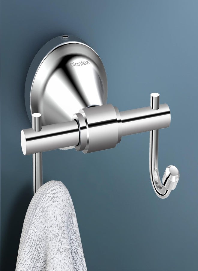 Plantex 304 Grade Stainless Steel Robe Hook/Cloth Hanger/Robe Hooks for Bathroom/Wall Hanging/Bathroom Accessories - Chrome (Niko) - Image 1