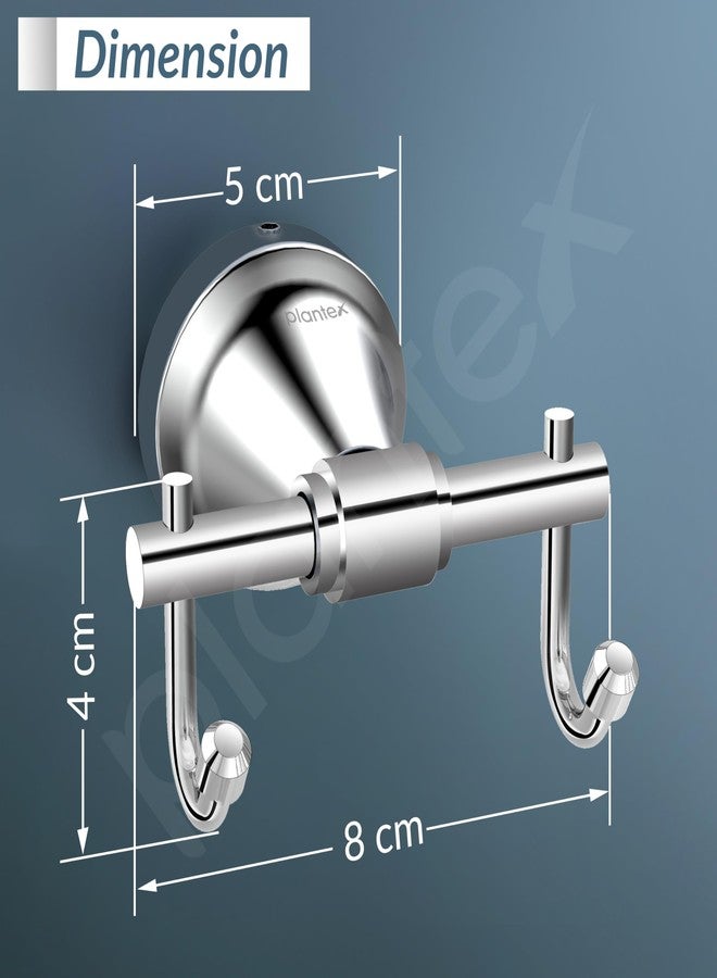 Plantex 304 Grade Stainless Steel Robe Hook/Cloth Hanger/Robe Hooks for Bathroom/Wall Hanging/Bathroom Accessories - Chrome (Niko) - Image 4