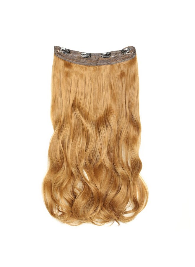 LOHXINHAIR Ohxinhair Invisible Wire Halo Hair Extensions Transparent Wire Adjustable Size 4 Secure Clips 24 Inch Long Wavy Curly Secret Hairpiece For Women  - Image 4