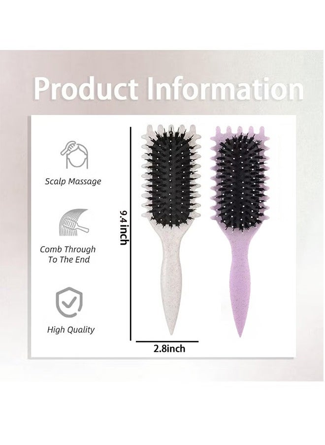 2PCS Bounce Curl Define Styling Brush,Curly Hair Brush, Wet Dry Detangler Hair Brush, The Essential Tool For Shaping And Styling Your Curls, Achieve Perfectly Defined Curl - pzsku/Z0DF17F9CF9400AAFEFD5Z/45/_/1729219348/f0f618ca-2c01-4577-b2f1-5eff5ebd468e