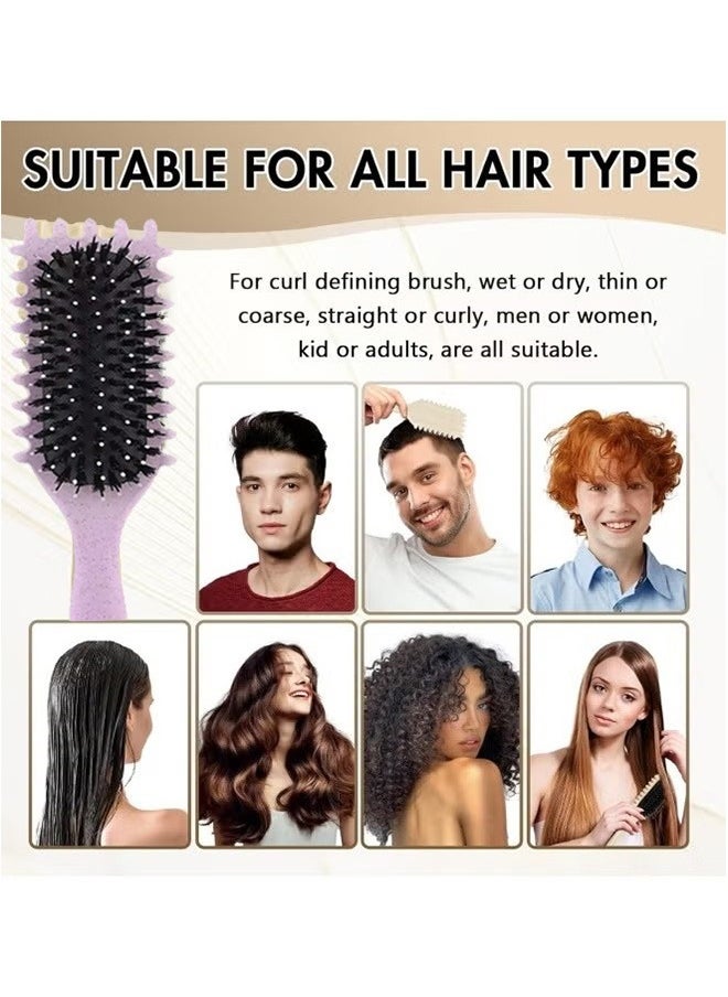 2PCS Bounce Curl Define Styling Brush,Curly Hair Brush, Wet Dry Detangler Hair Brush, The Essential Tool For Shaping And Styling Your Curls, Achieve Perfectly Defined Curl - pzsku/Z0DF17F9CF9400AAFEFD5Z/45/_/1729219456/0fac52dd-ee41-4fff-9b80-c927f7d6a28b